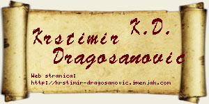 Krstimir Dragošanović vizit kartica